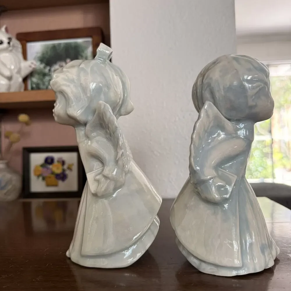 Vintage Kissing Angels Christmas Decoration 1982